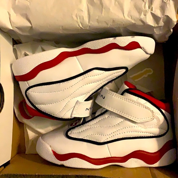 Other - NWT White , black and red Jordan pro strong toddler 9C